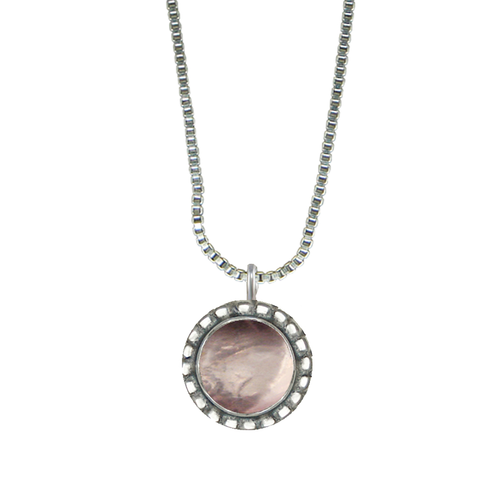 Sterling Silver Little Rose Quartz Pendant Necklace